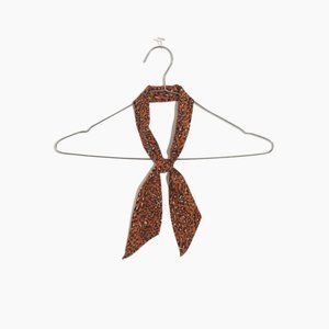NWT MADEWELL Silk Skinny Bandana in "Warm Nutmeg"